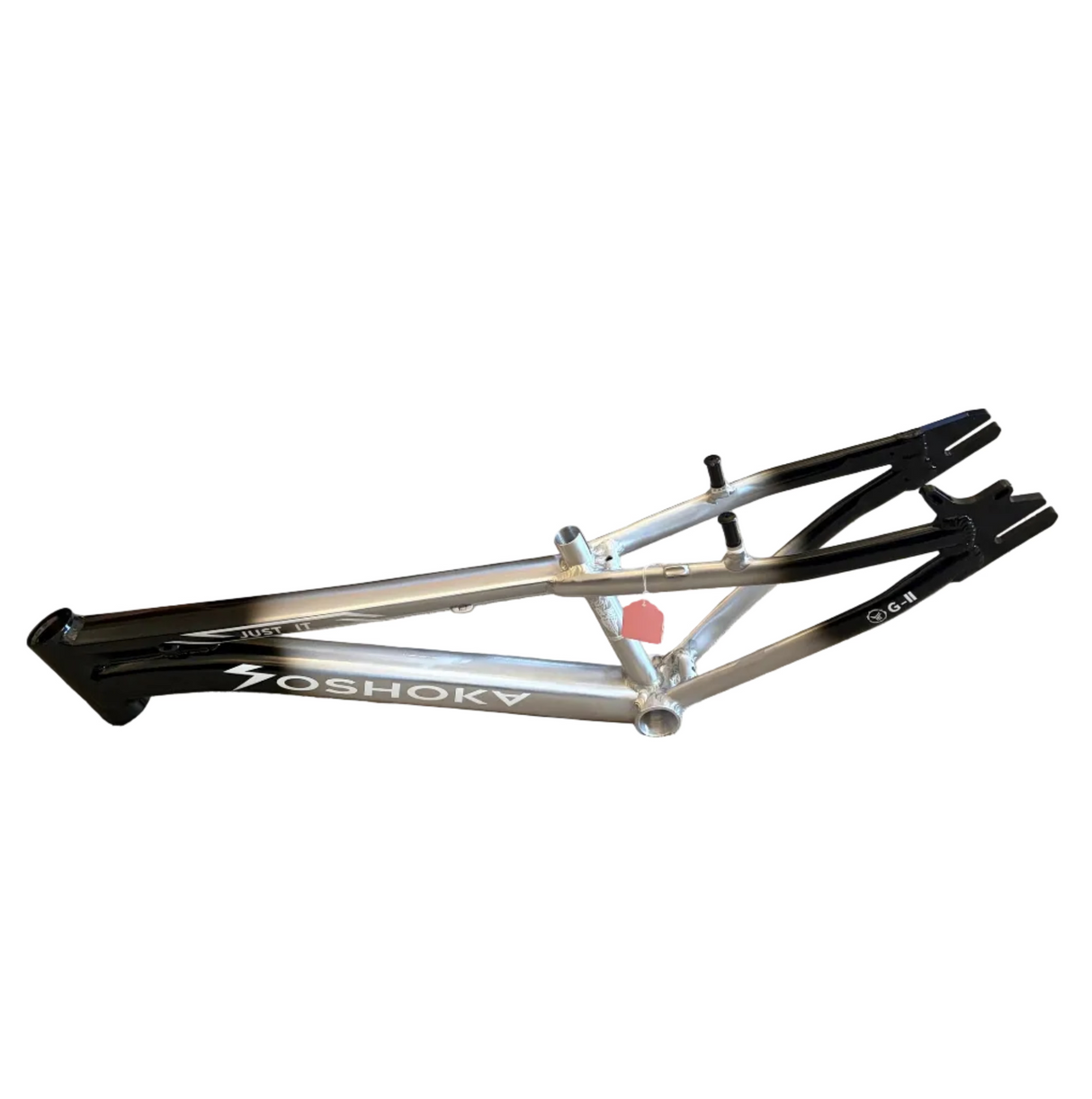 YOSHOKA Cruiser JUNIOR 18.5”TT BMX Race Frame (Disc and V Brake) Black/Silver