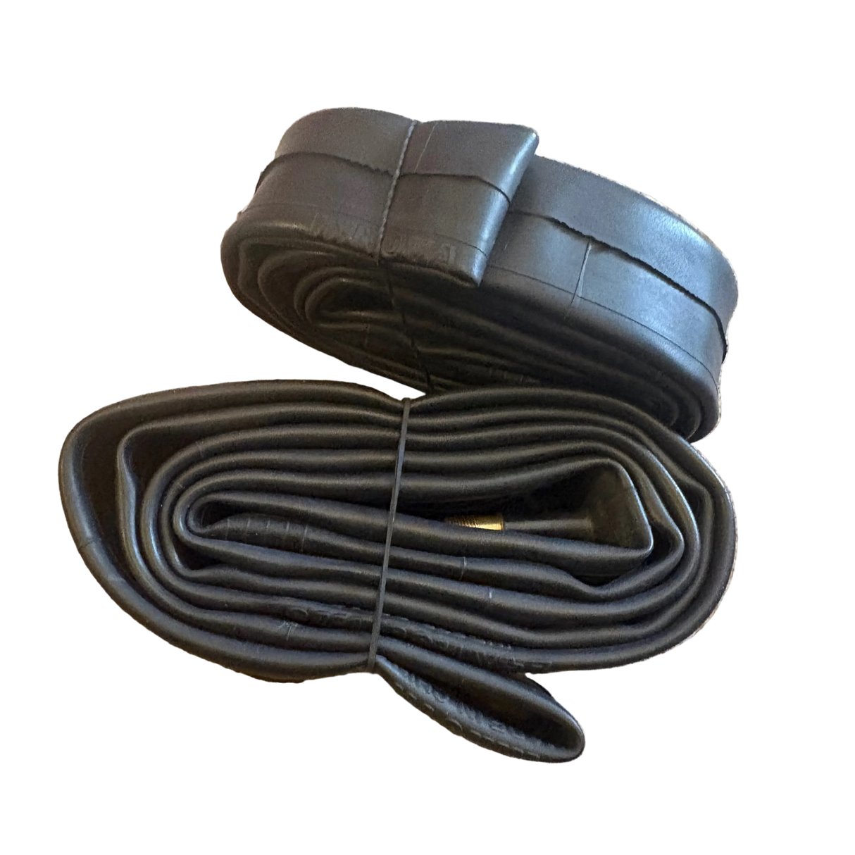 SSS Racing Yoshoka Inner Tube Schrader Valve 24” Cruiser 1.5-1.75, black rubber, smooth seam, sturdy construction for bikes.