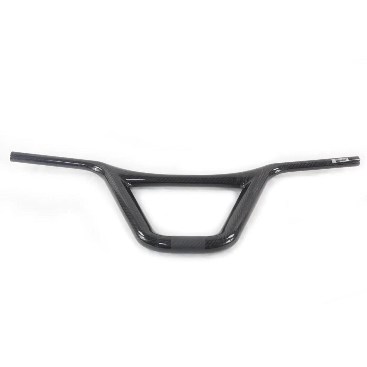 Yoshoka 8” pro carbon bmx racing handlebars with a cross bar on a white background.