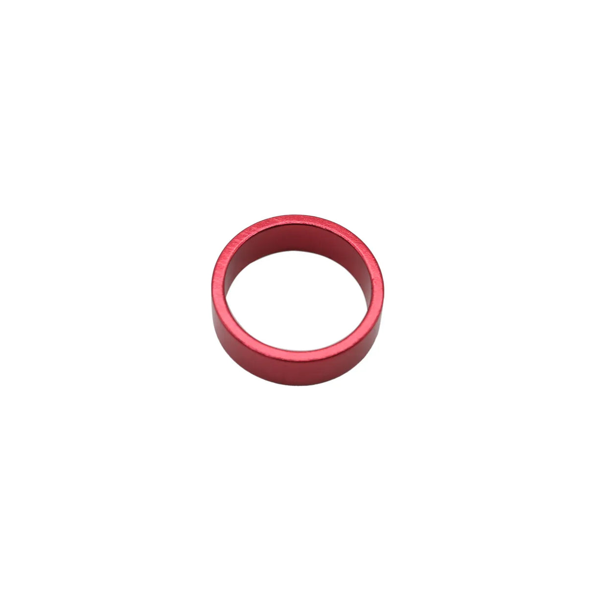 SSS Racing Yoshoka Alloy Headset Spacers 1-1/8" (Pack of 3) red anodized aluminum spacers, CNC machined, bright crimson colour.