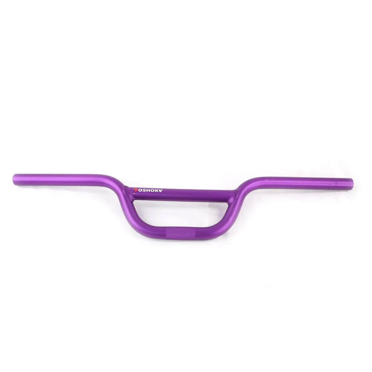 Yoshoka Aluminium Bars by SSS Racing in purple anodized aluminum, curved mid-section with knurled grip, sleek longreach.
