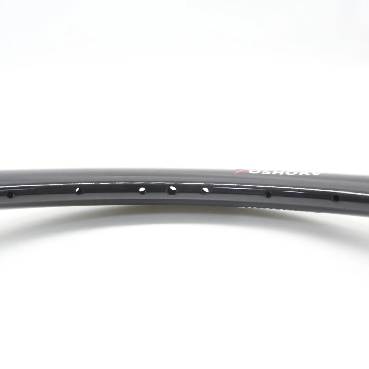Yoshoka Expert Carbon Rims 28H glossy black carbon, drilled holes, red logo accents, aerodynamic profile. SSS Racing line