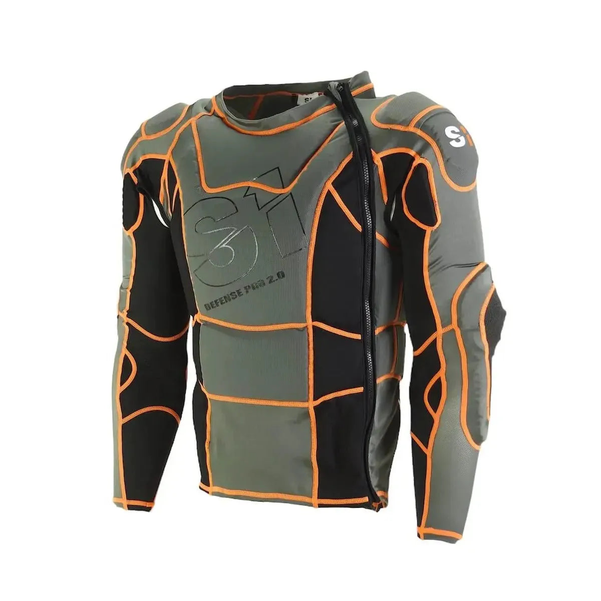 S1 Defence Pro 2.0 High Impact Body Protection Armour Jacket Black/Orange