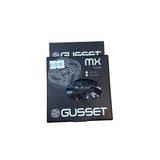 Gusset MX Chain 3/32" black packaging by SSS Racing with white logo, silver chain links, glossy finish, blue highlights.!!