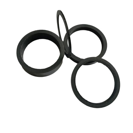 Yoshoka Carbon Fine Tune Headset Spacers 1-1/8" (Pack of 4) circular spacers with flat rings and inner holes, overlapping