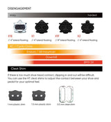 Size guide for HT T2-SX BMX racing pedals. 