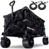 MoverX 200L Collapsible Festival Trolley on Wheels Suitable for BMX Racing by Jolof Store, black nylon bag, aluminum frame