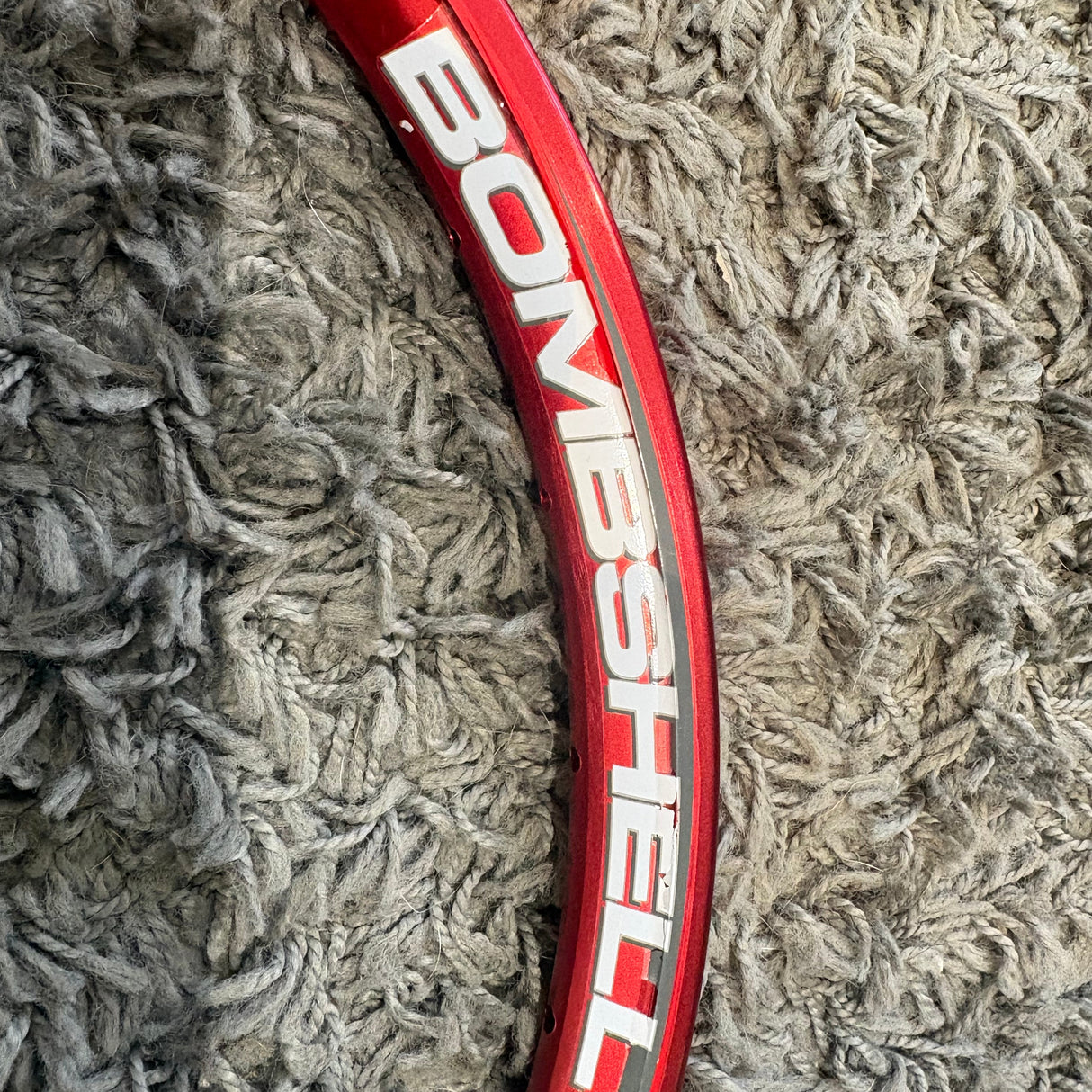 SSS Racing Bombshell Aluminium 28H Expert Wheelset Red featuring red anodized rim, alloy components and durable spokes now