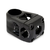 SSS Racing Box Two 22.2 X 1-1/8" Centre Clamp Stem in matte black aluminum, rugged CNC-machined blocks, silver screws, black.