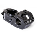Box Two 22.2 X 1-1/8" Top Load Stem by SSS Racing black aluminum, glossy finish, white scale, hex bolts, CNC machined built.