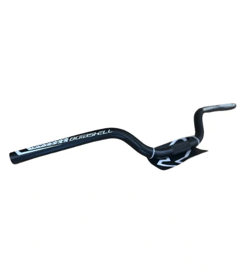 Black Bombshell BMX handlebars with a 3” rise on a white background. 