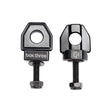 SSS Racing Box Three Chain Tensioners (single hole) in black anodized aluminum, precise threaded stud, clamp, glossy finish.