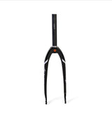 Box One XS Mini Carbon Forks 1” black matte carbon fiber with white decals, 1-1/8” steerer. Ideal for BMX racing. 