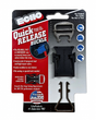 Echo Quick Release Helmet Buckle on red-black packaging, featuring a silver buckle, black plastic mount, and blue icons.