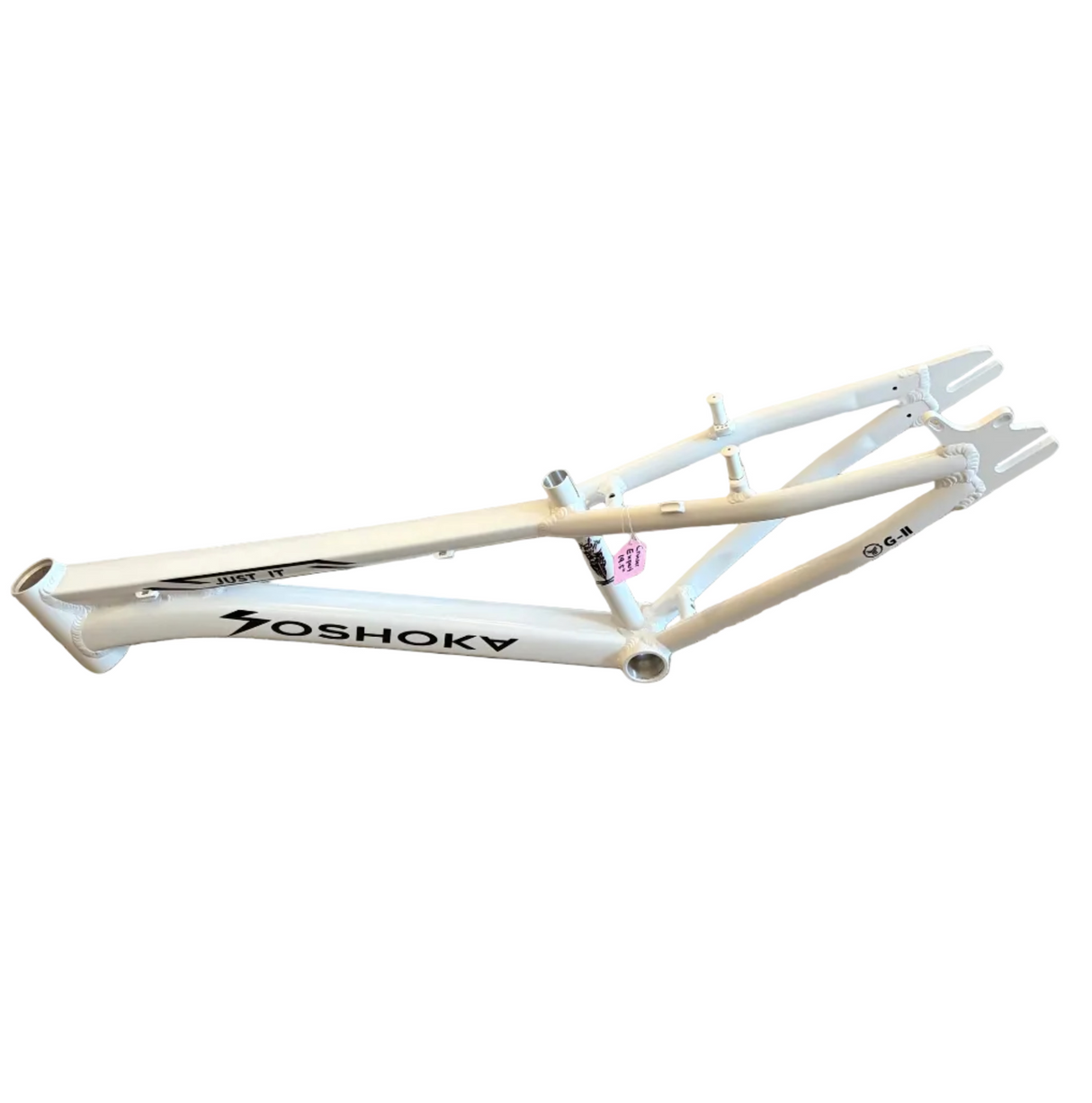 YOSHOKA Cruiser EXPERT 19.5”TT BMX Race Frame (Disc and V Brake) White