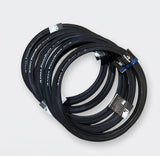 SSS Racing Tioga Powerblock 20” Tyre with dark navy rubber, knurled sidewalls, blue labels, tightly coiled branding tags.
