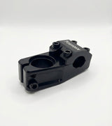 SSS Racing Yoshoka Stem 1-1/8” Steerer 45mm black anodized aluminum, precision machined, top clamp bolts, compact, rugged.