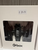 Box Three V-Brake 108mm (Long) by SSS Racing matte black alloy arms with silver hardware, enclosed in white box packaging