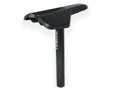 Bombshell N.E.S.T Mini Seat by SSS Racing in matte black polymer with cylindrical post and ergonomic, aerodynamic saddle.