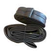 SSS Racing Yoshoka Inner Tube Schrader Valve 24” Cruiser 1.5-1.75, black rubber, smooth seam, sturdy construction for bikes.
