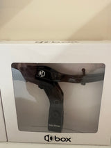 Box Three V-Point Short Reach Brave Lever by SSS Racing in matte black aluminum, lever body with white logos and grip texture