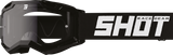 SHOT Racegear Rocket Kids 2.0 Goggles by SSS Racing black polycarbonate frame mirrored smoky lens adjustable strap SHOT logo