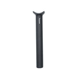 Yoshoka Pivotal Seat Post Aluminium, matte black cylindrical post with curved serrated jaw clamp in dark gray Sleek profile