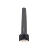 Yoshoka Pivotal Seat Post Aluminium, black cylindrical post with rounded top and knurled clamp, subtle branding visible.