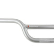 Yoshoka Aluminium Bars in silver aluminum with metallic gloss, red Yoshoka logo, bright knurled grip, SSS Racing branding.
