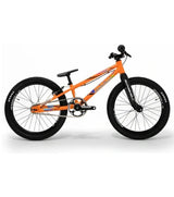 Bombshell Avent Vandal bike - PRO in Gunmetal Grey on orange alloy frame, forks, chainring, knobby tires, SSS Racing rugged