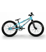 Bombshell Avent Vandal bike - PRO in Gunmetal Grey, blue frame with black tires, alloy crankset; SSS Racing branding logo