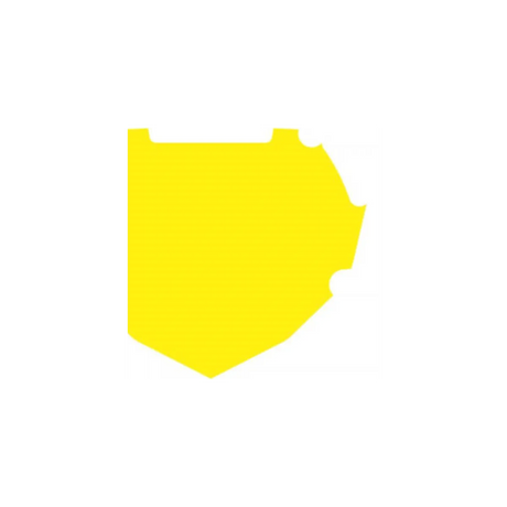 Box Two Number Plate Background (Red, Blue and Yellow) features a yellow shield silhouette with flat top and striped texture