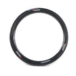 Yoshoka Expert Carbon Rims 28H by SSS Racing: glossy black carbon, white logos, red accents, deep-dish aerodynamic profile.