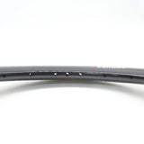Yoshoka Expert Carbon Rims 28H glossy black carbon, drilled holes, red logo accents, aerodynamic profile. SSS Racing line