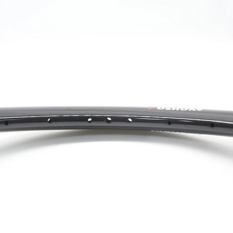 Yoshoka Expert Carbon Rims 28H glossy black carbon, drilled holes, red logo accents, aerodynamic profile. SSS Racing line