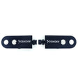 Yoshoka Two-Hole Chain Tensioner by SSS Racing in matte black aluminum, dual-hole plates with hex bolts. CNC machined gear