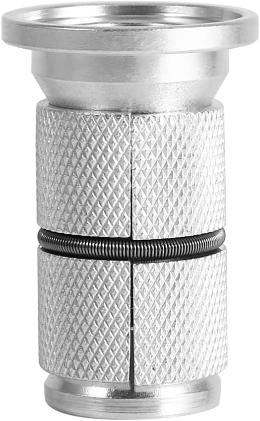 "Compression Plug 1-1/8" For Carbon Forks" SSS Racing silver aluminum body with black O-ring, alloy lightweight fork plug.