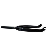 Bombshell Carbon Fork F18 Tapered 1-1/8" black carbon with white SSS Racing logo, Bombshell branding, matte subtle finish.