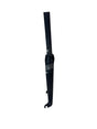 SSS Racing Bombshell Carbon Fork F18 Tapered 1-1/8" black carbon, matte finish, white logo, tapered steerer, lightweight.