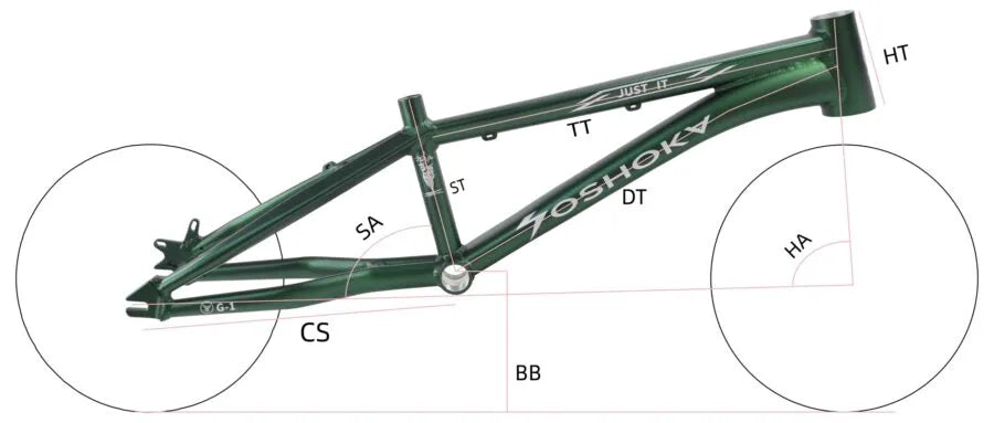 YOSHOKA EXPERT 19.5″TT Frame (Disc and V Brake) Black ONLY