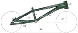 YOSHOKA EXPERT 19.5″TT Frame (Disc and V Brake) Black ONLY
