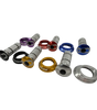 Bombshell Integrated Headset- Complete Set (Tapered) by SSS Racing in anodized aluminum colors: purple, red, blue knurled
