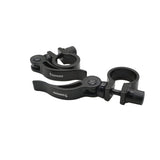 Yoshoka Quick release Seat Post Clamp (31.8mm) by SSS Racing, black anodized aluminum clamp, precise lever, compact design.