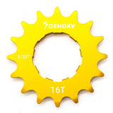 Yellow sprocket with 'Yoshoka' branding on a white background