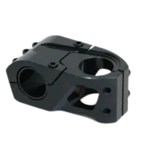 SSS Racing Bombshell Stem 1-1/8 34mm (31.8mm bars), anodized aluminum, with CNC clamp and hex bolts, compact silhouette.