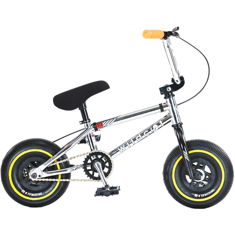 Wildcat Mini Bmx OG3A Galaxy Yellow (Mini Rocker) chromed frame, black saddle, yellow grips, yellow-walled tires, smooth ride